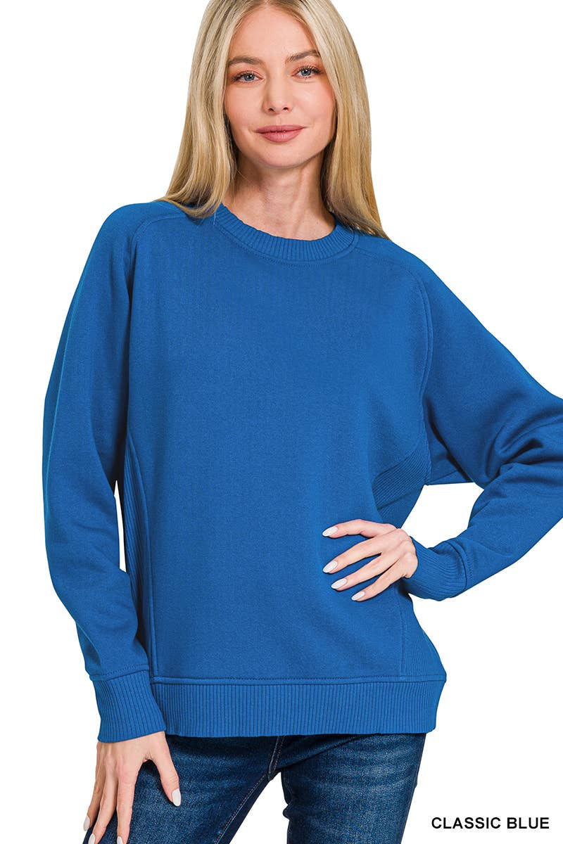 `Fleece Round Neck Sweatshirts