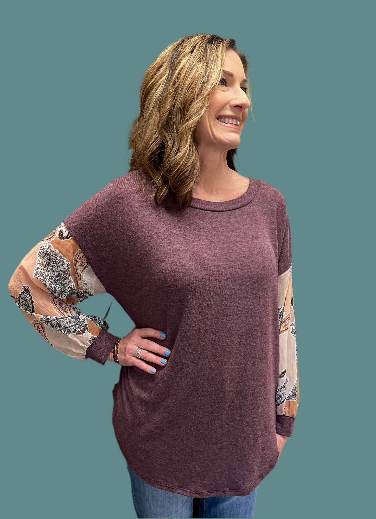 Twist Open Back Tunic Top