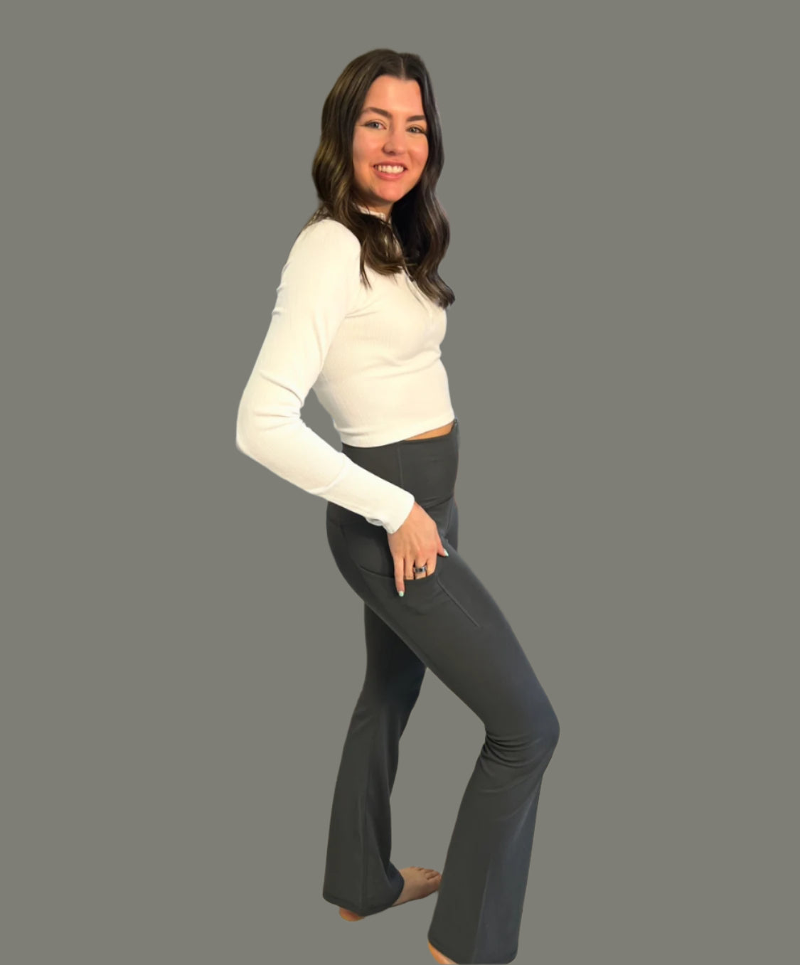 Seamless premium crop half zipper jacket