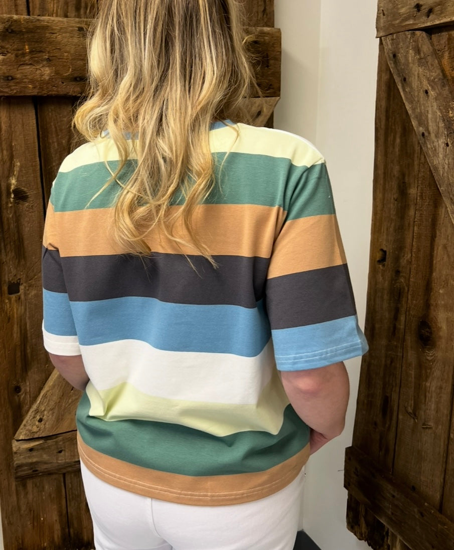 Multi Color Stripe Casual Shirt