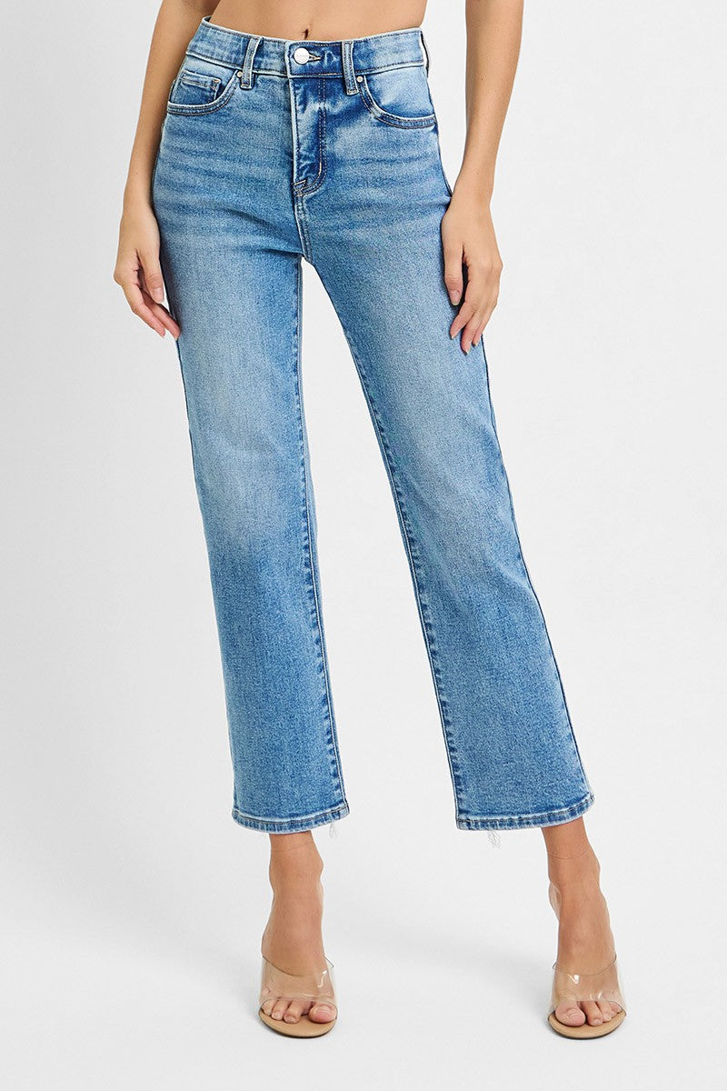 Risen Tummy Control Plus Size Jeans