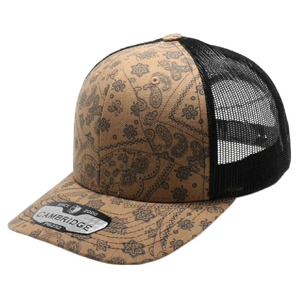 CAMBRIDGE PAISLEY MESH TRUCKER HAT