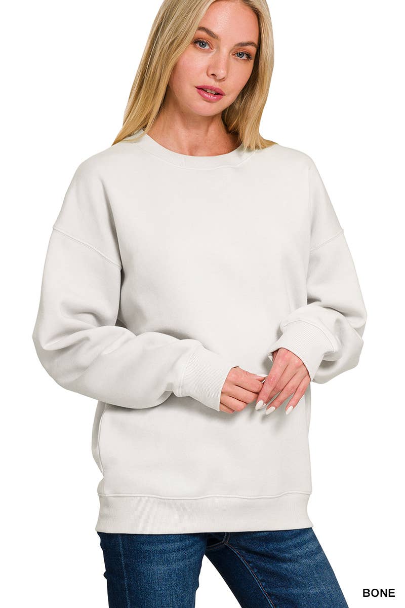 `Fleece Round Neck Sweatshirts