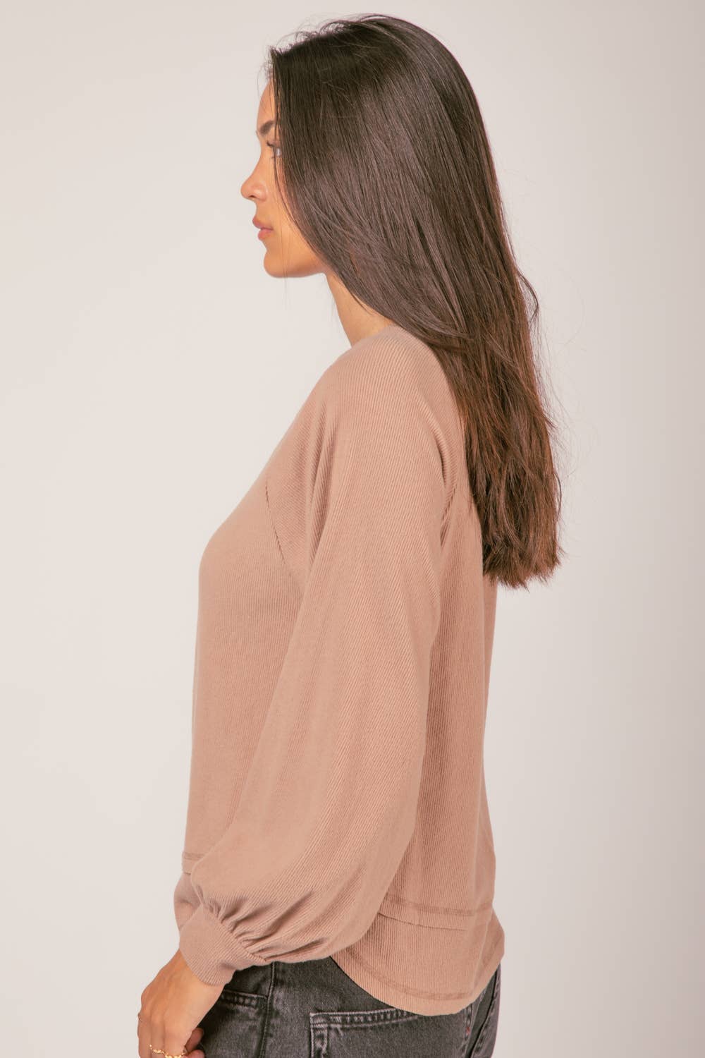 NT11317-Casual Oversized Cutout Knit Top