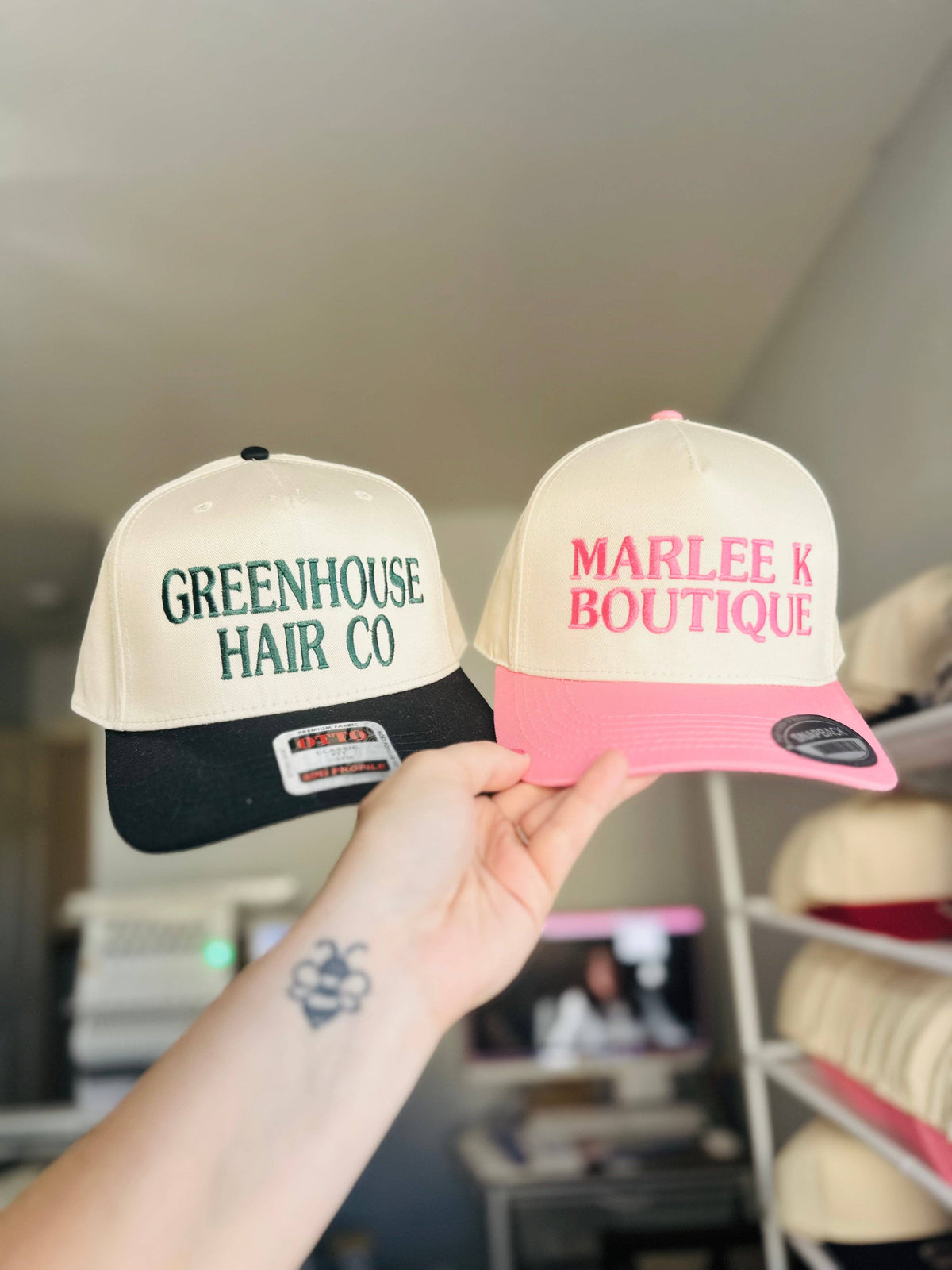 Custom Solid Camo Embroidered Hat