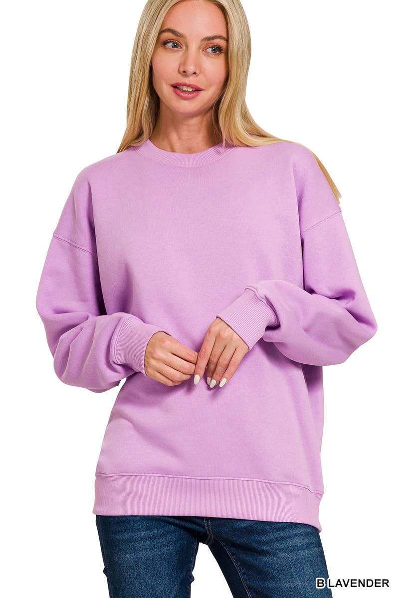 `Fleece Round Neck Sweatshirts