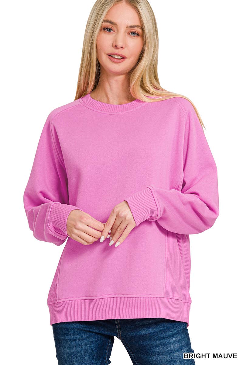 `Fleece Round Neck Sweatshirts