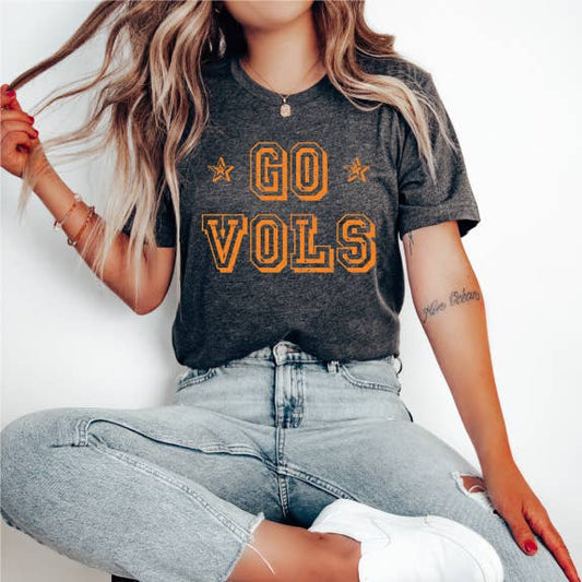 Go Vols dark heather gray Tshirt