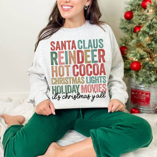 It's Christmas Y'all DTF Heat Transfer
