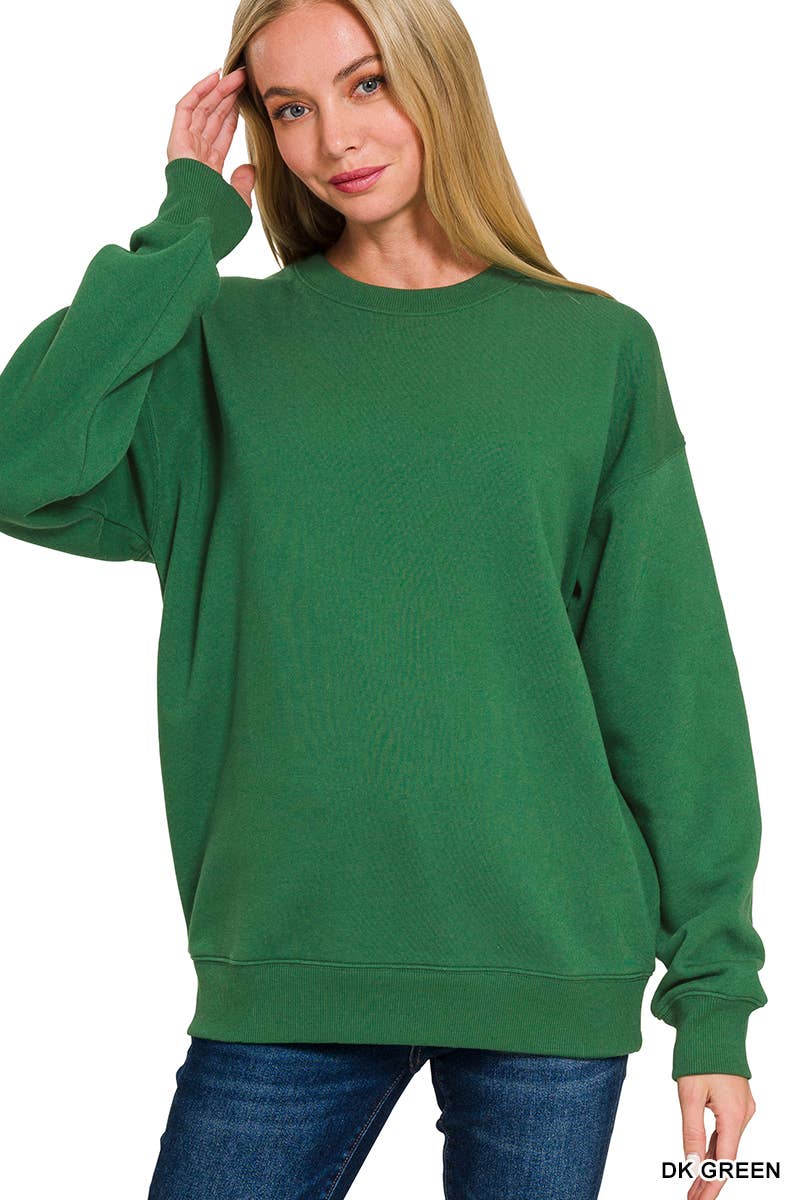 `Fleece Round Neck Sweatshirts