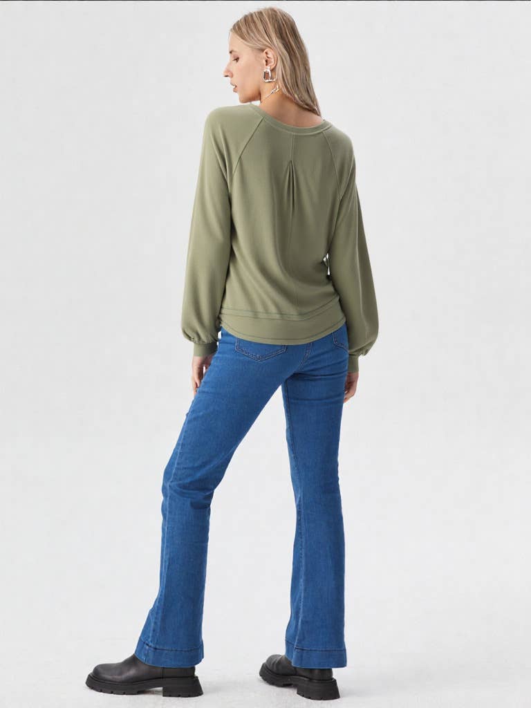 NT11317-Casual Oversized Cutout Knit Top