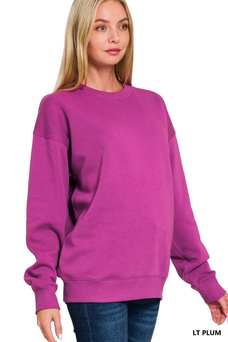 `Fleece Round Neck Sweatshirts