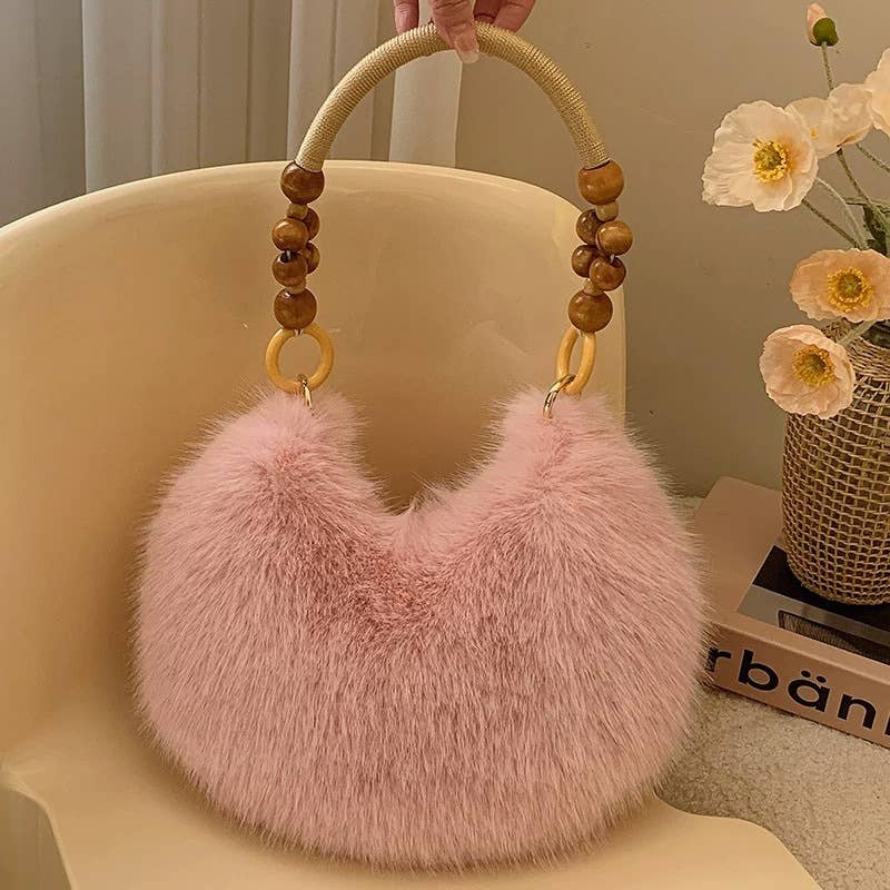 Women’s Plush Pillow Underarm Bag – Classic Streetwear Style