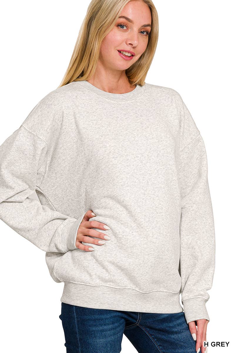`Fleece Round Neck Sweatshirts