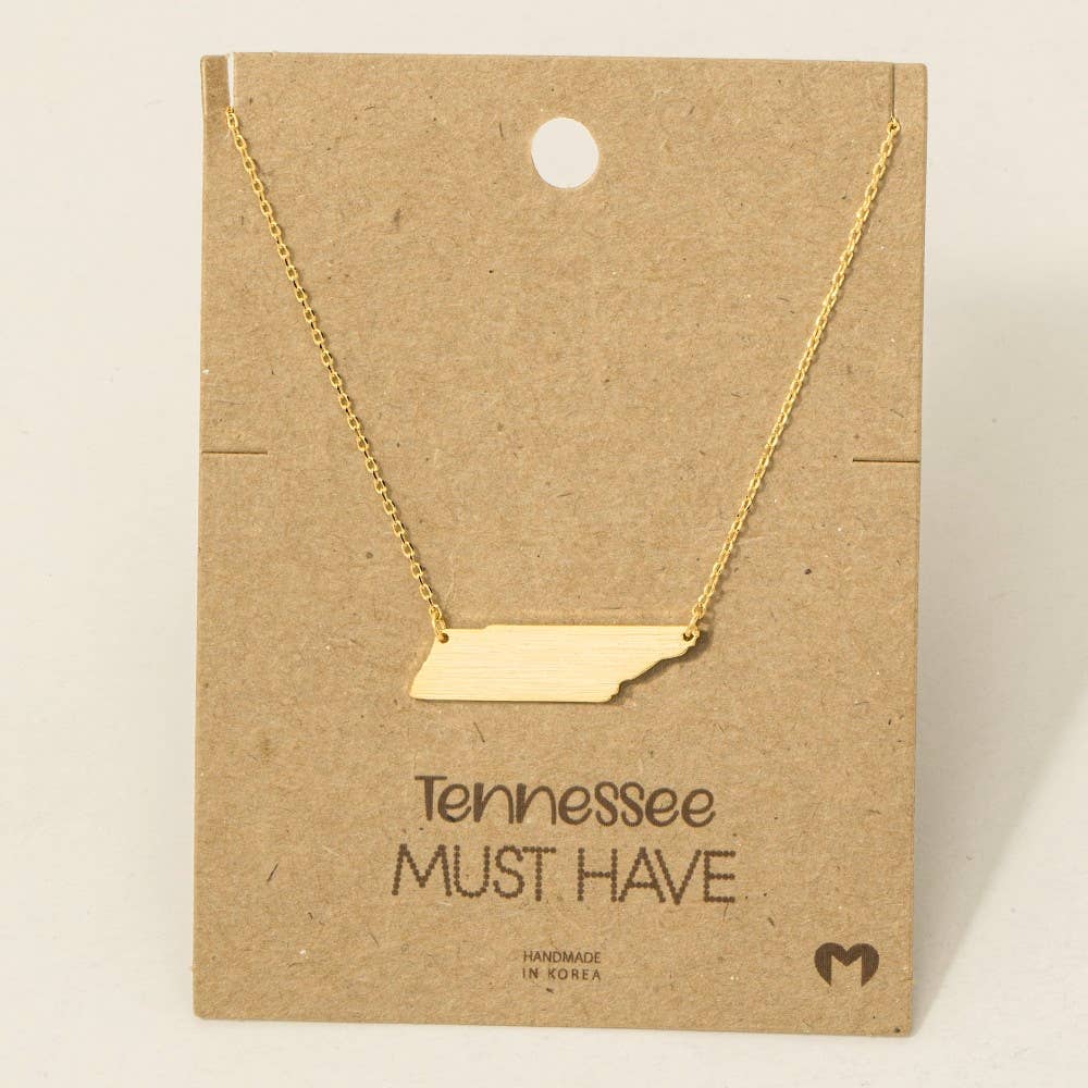 Tennessee State Pendant Necklace