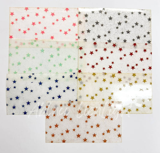 Stars HTV Glitter Trucker Hat Background Transfer