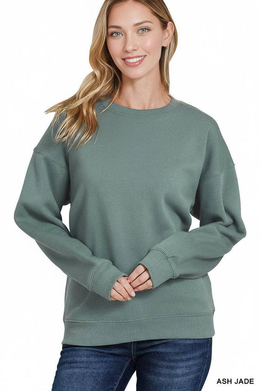 `Fleece Round Neck Sweatshirts