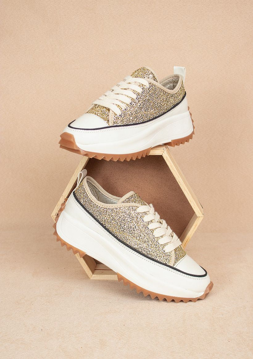 Sneaker Golden Glitter