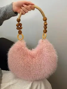 Women’s Plush Pillow Underarm Bag – Classic Streetwear Style