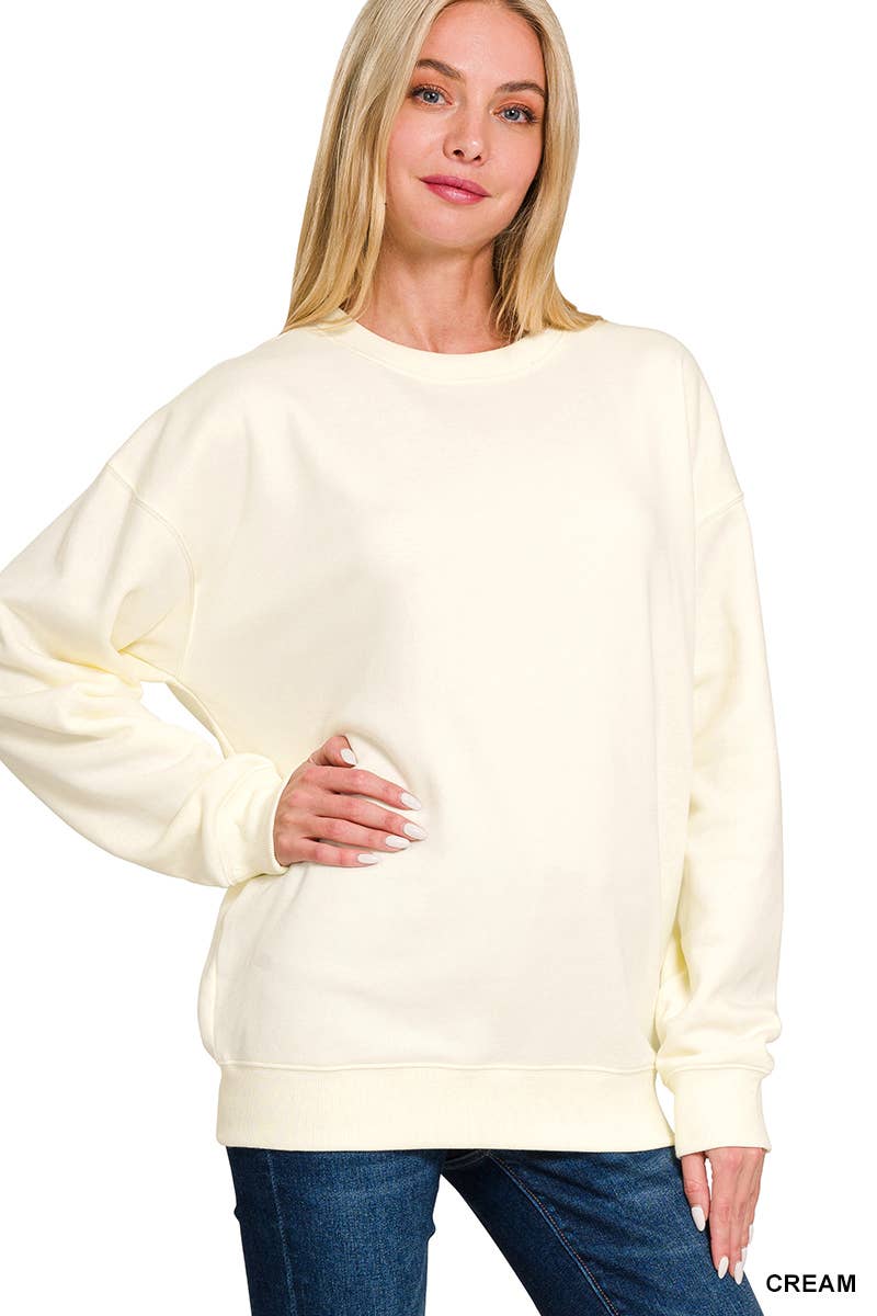 `Fleece Round Neck Sweatshirts