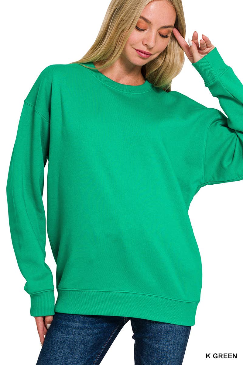 `Fleece Round Neck Sweatshirts