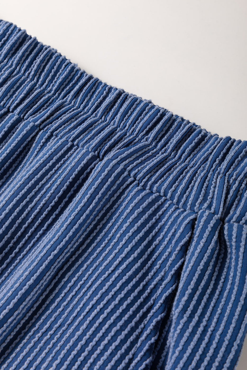 Ribbed V Neck Tee & Pants (Plus Size)