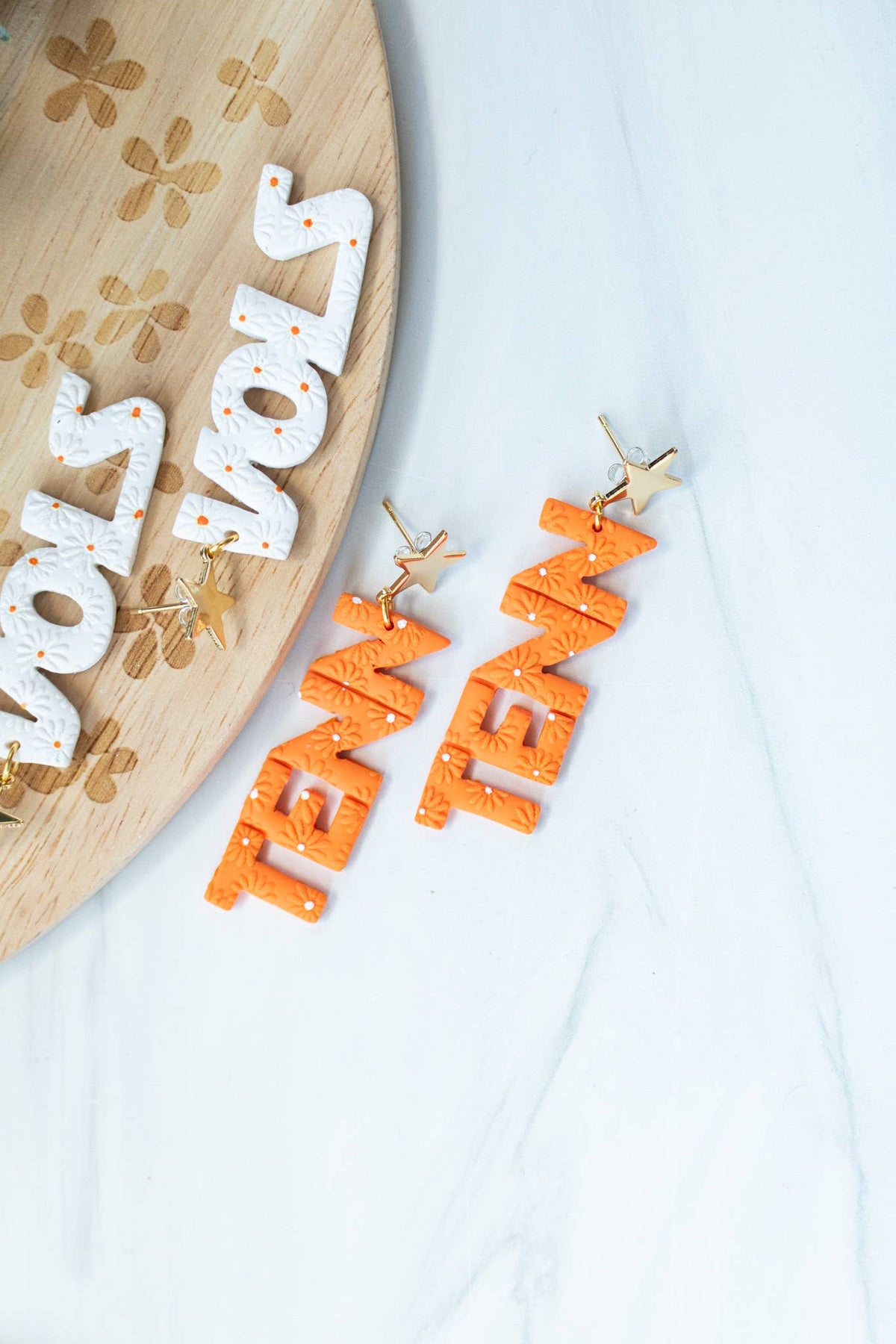 TENN VOLS Star Embossed Dangles