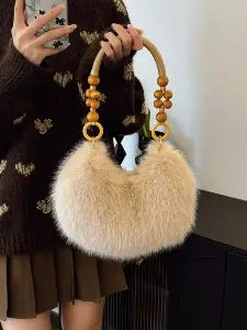 Women’s Plush Pillow Underarm Bag – Classic Streetwear Style