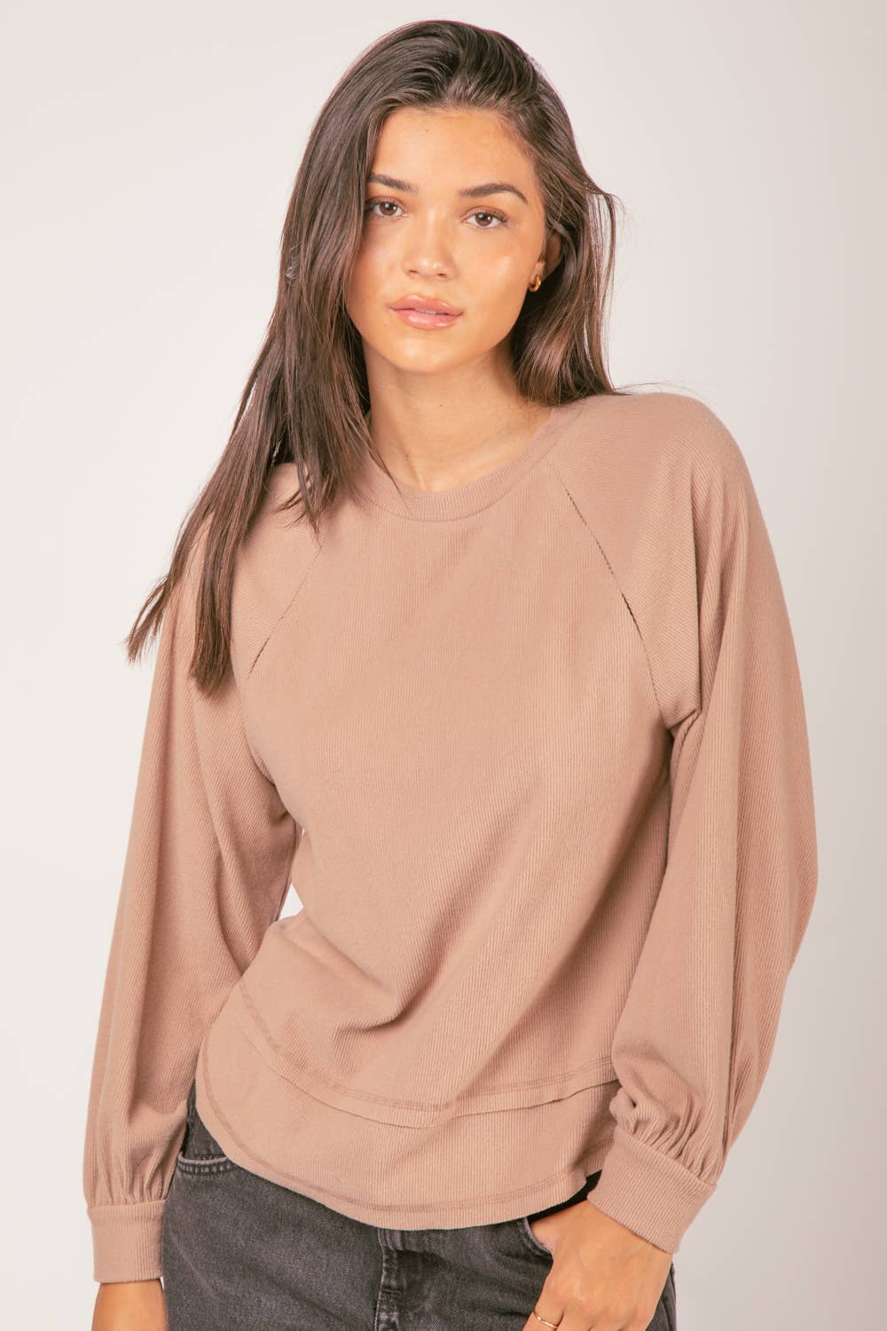 NT11317-Casual Oversized Cutout Knit Top