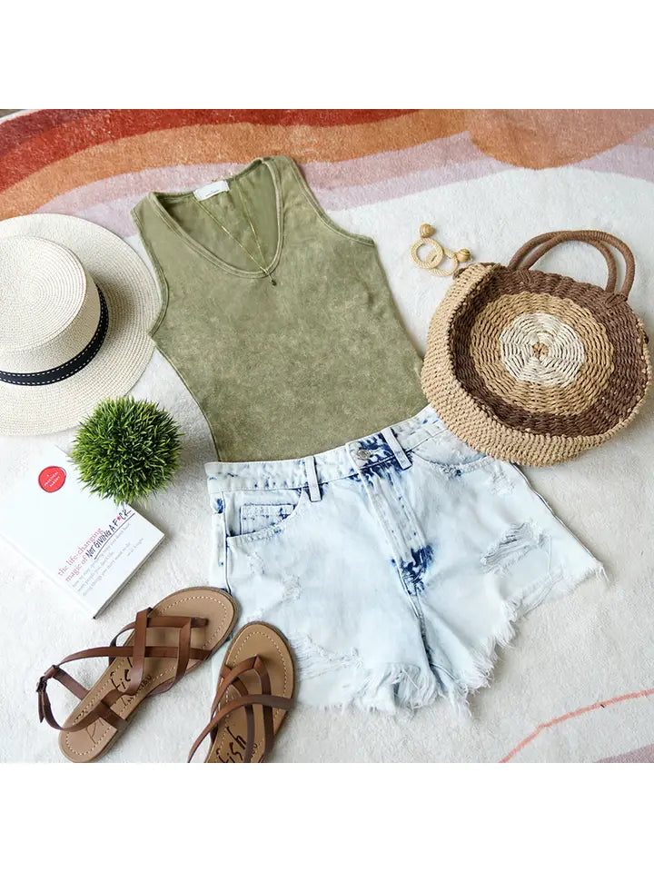 Washed Cotton Bodysuit