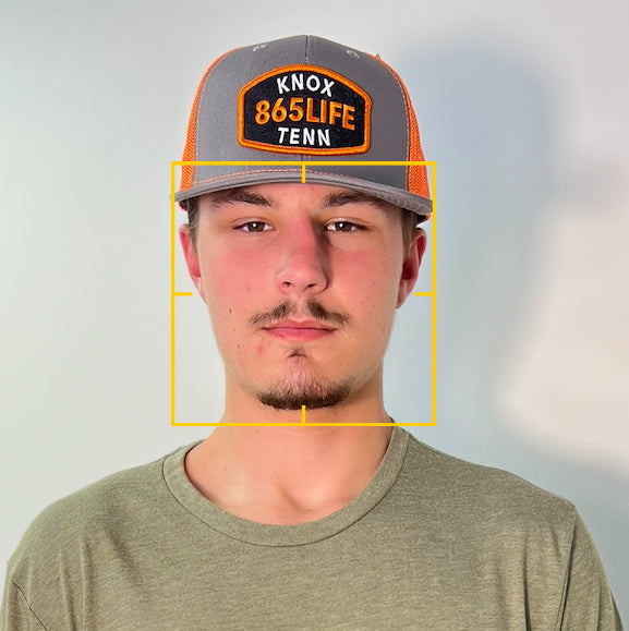 865LIFE Buckle Patch Orange/Grey Hat