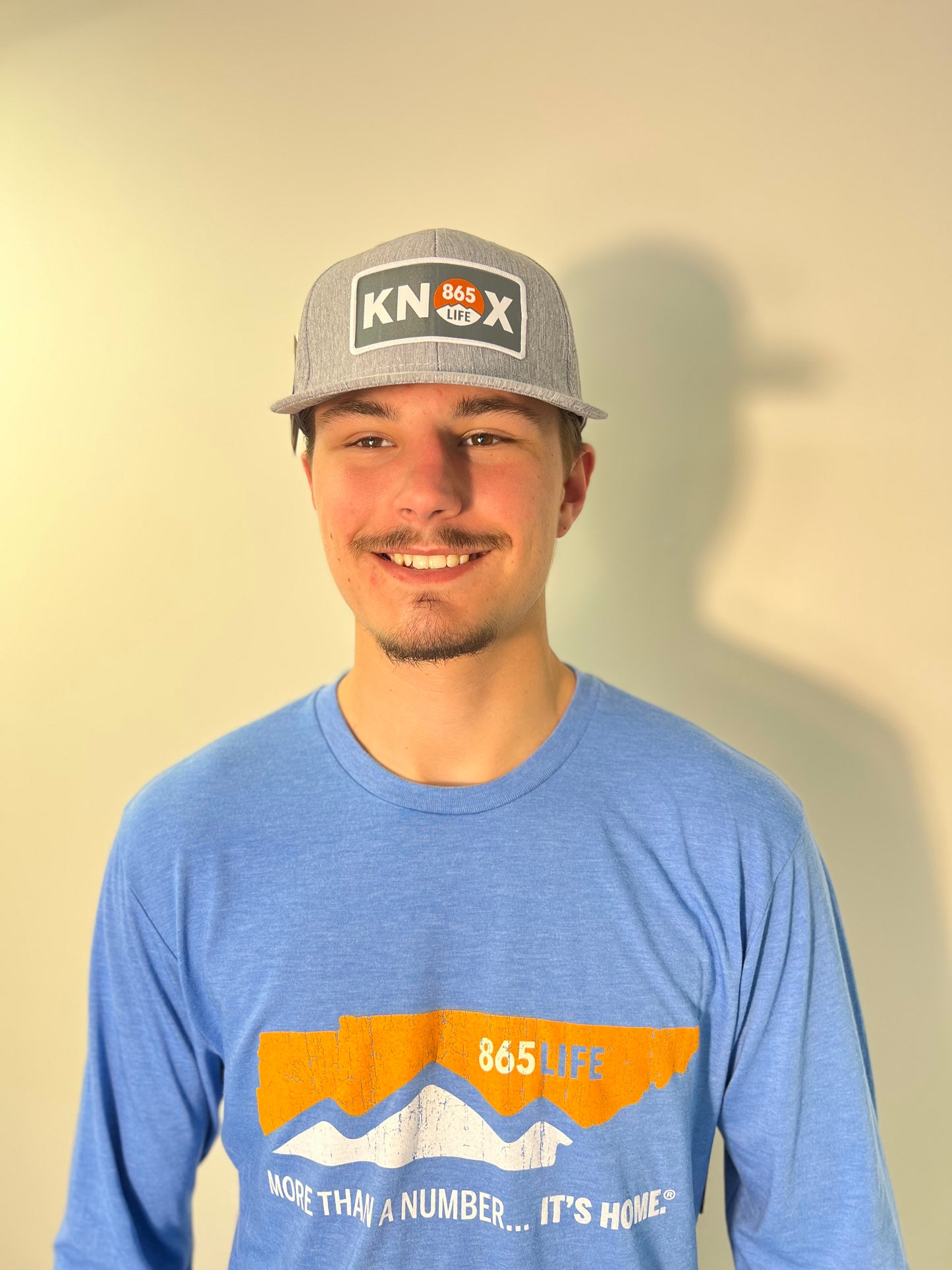 Trucker Heathered 865LIFE Hat GREY/BLK KNOX Patch