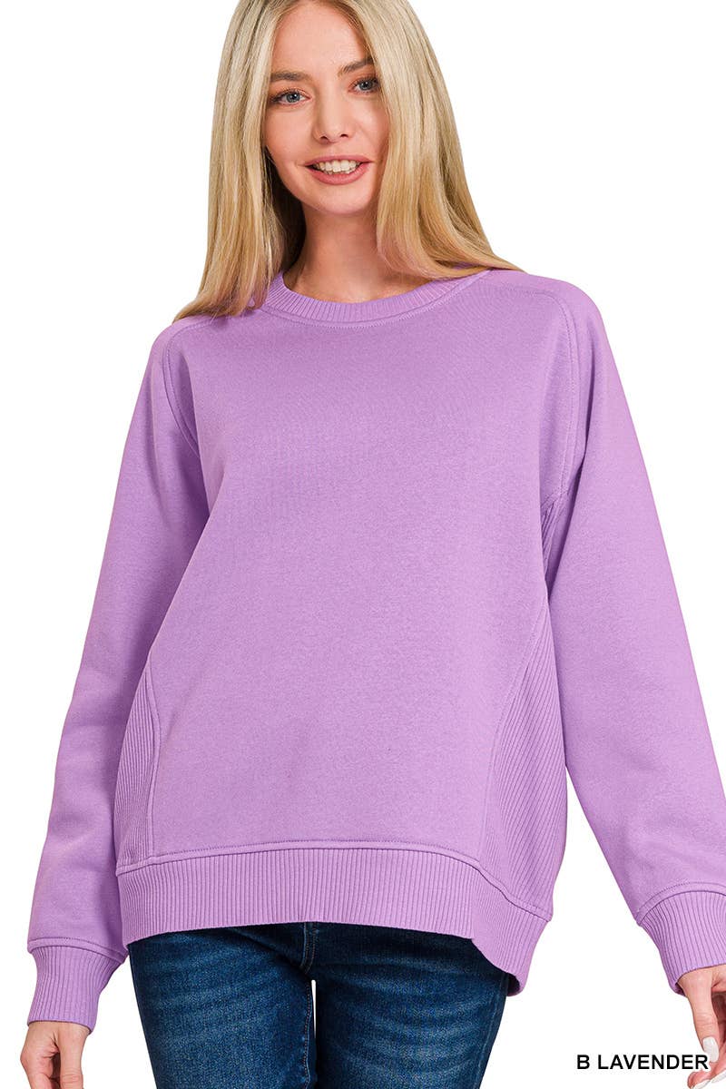 `Fleece Round Neck Sweatshirts