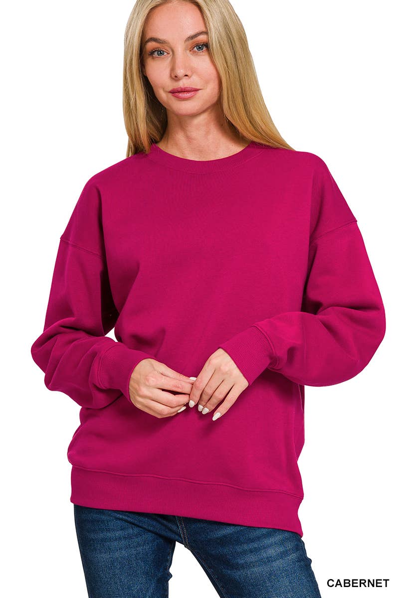 `Fleece Round Neck Sweatshirts