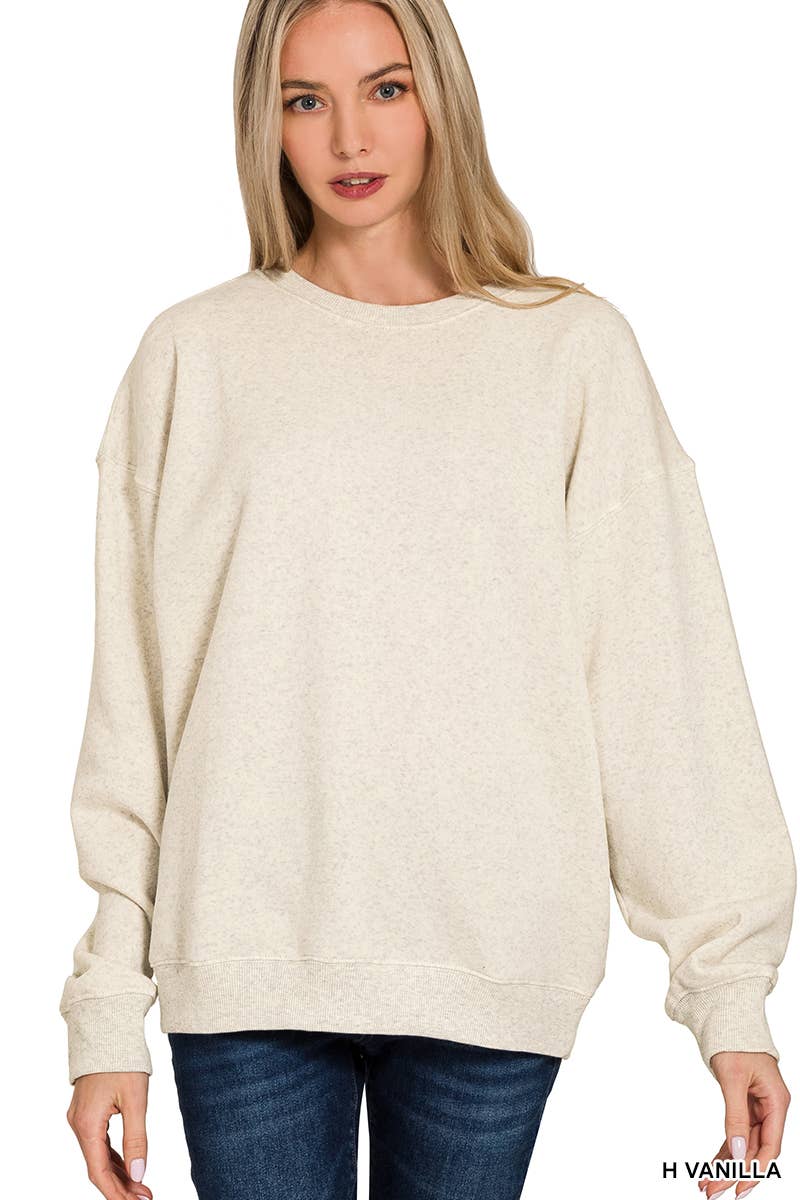 `Fleece Round Neck Sweatshirts