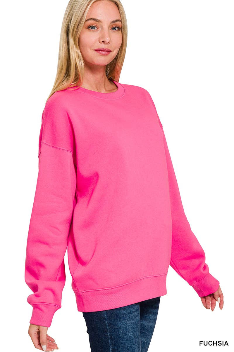 `Fleece Round Neck Sweatshirts