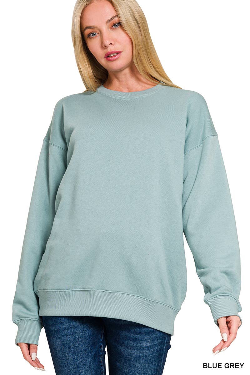 `Fleece Round Neck Sweatshirts