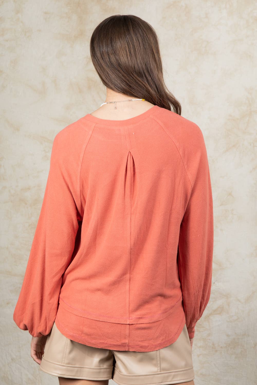 NT11317-Casual Oversized Cutout Knit Top