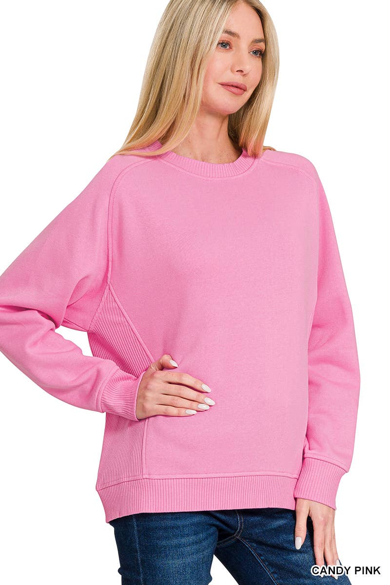`Fleece Round Neck Sweatshirts