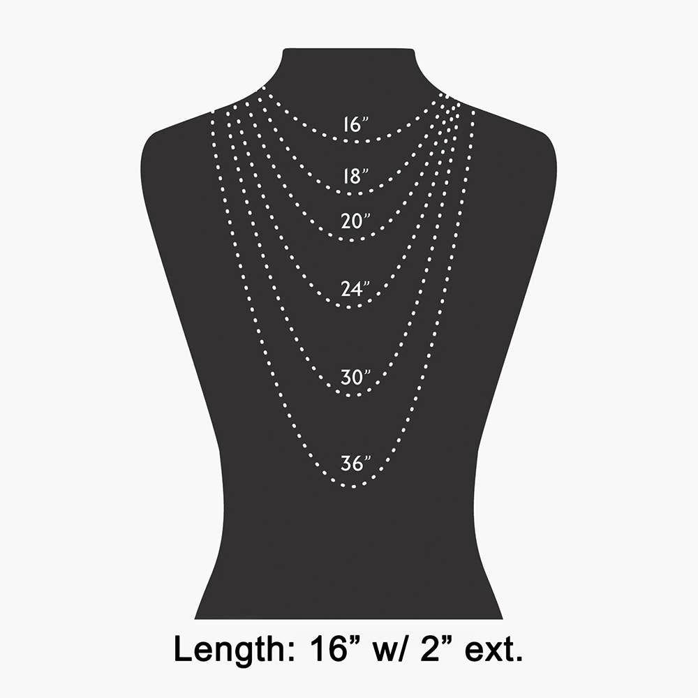 Pearl Station Chain Necklace With Stone Bead