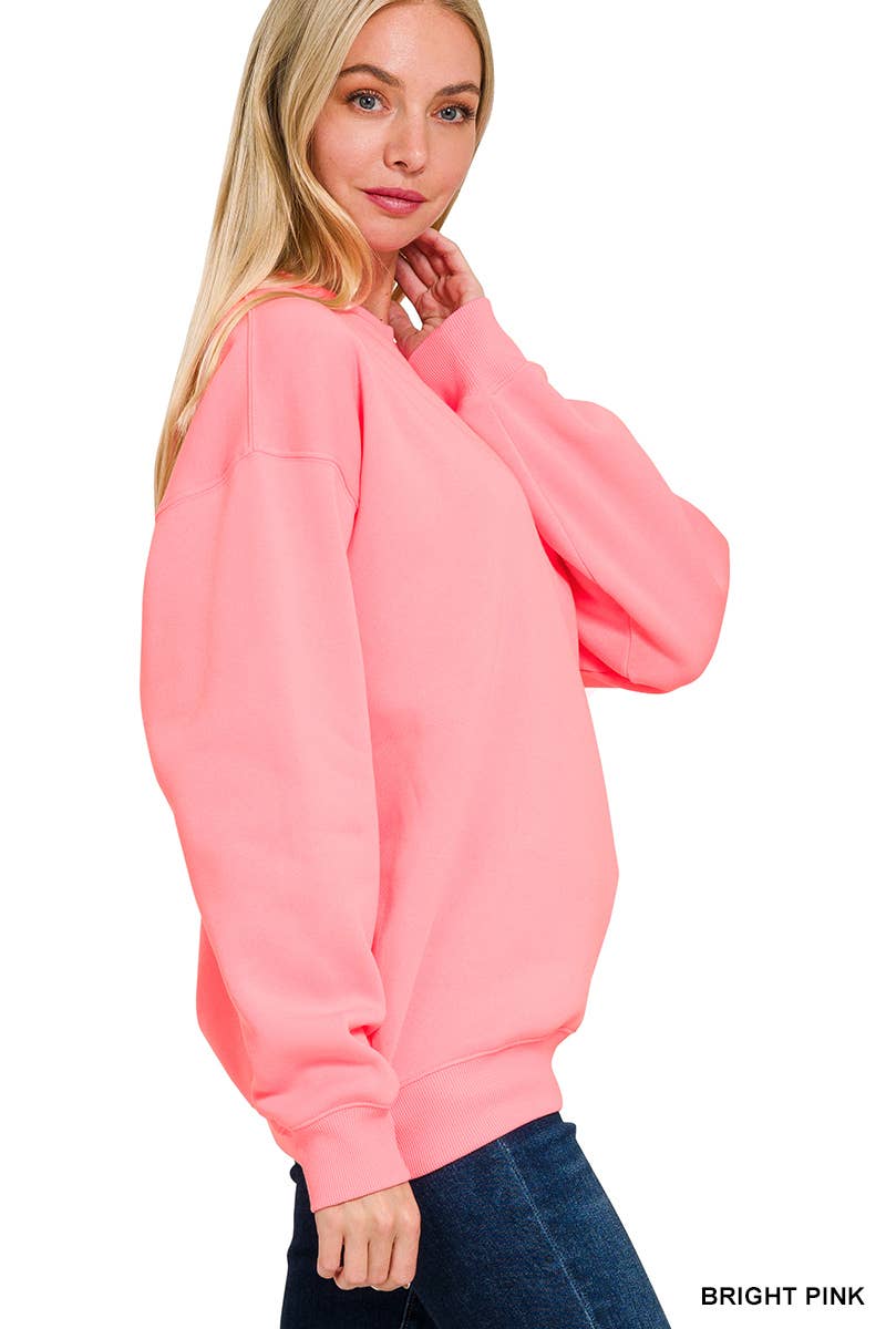 `Fleece Round Neck Sweatshirts