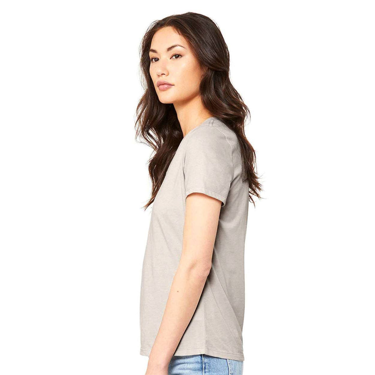 BELLA + CANVAS 6405CVC Women's Relaxed Heather CVC V-Neck Tee