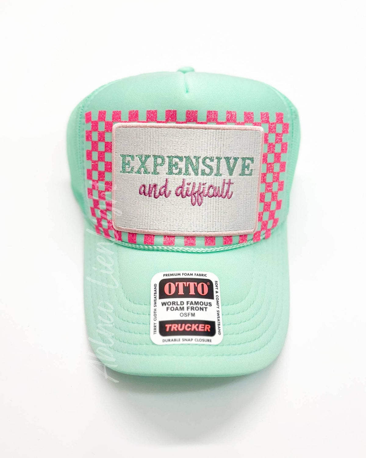Stars HTV Glitter Trucker Hat Background Transfer