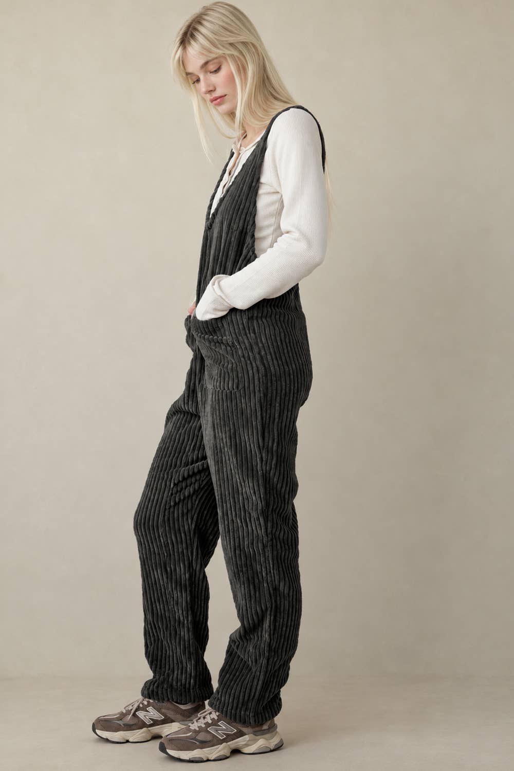 NP70513-Cozy Soft Corduroy Jumpsuits
