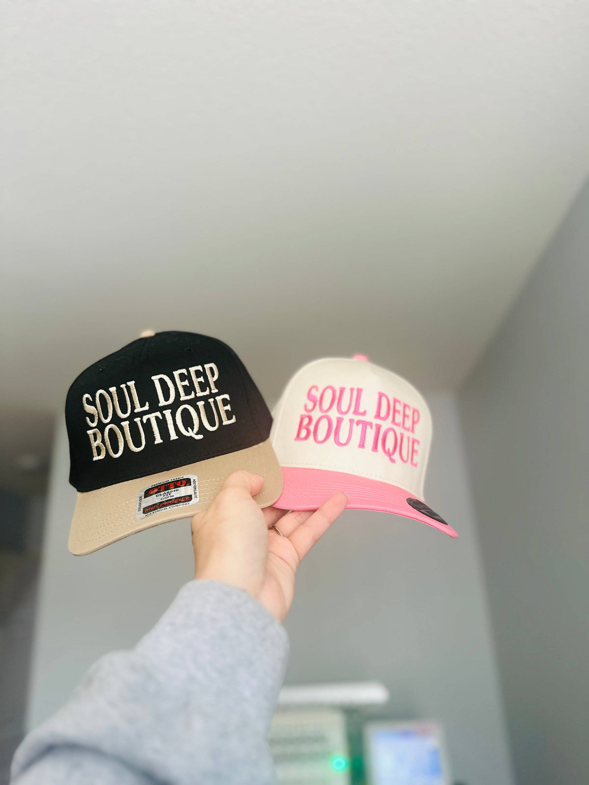 Custom Solid Camo Embroidered Hat