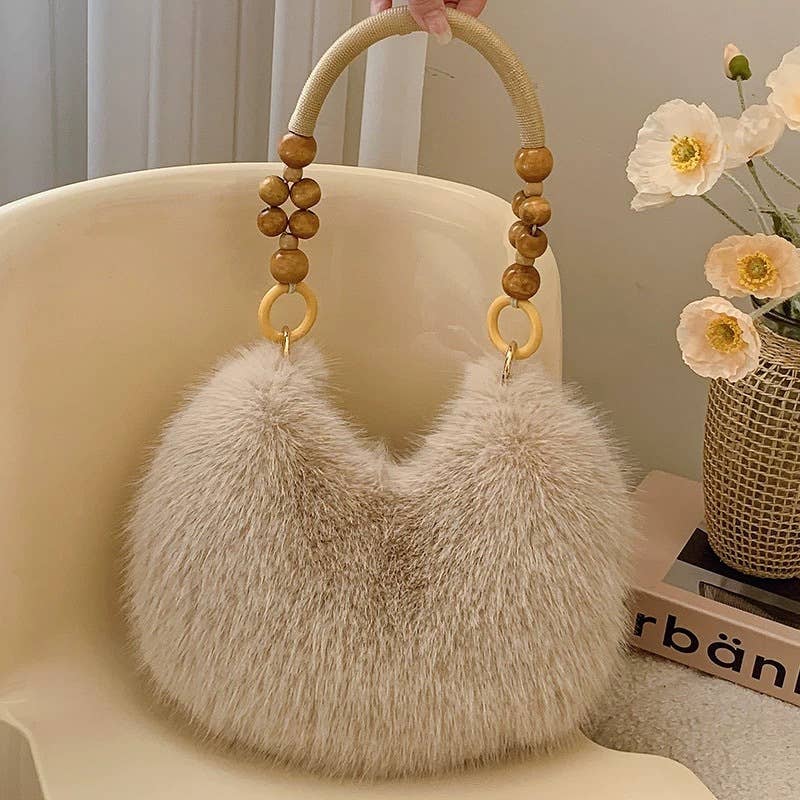 Women’s Plush Pillow Underarm Bag – Classic Streetwear Style