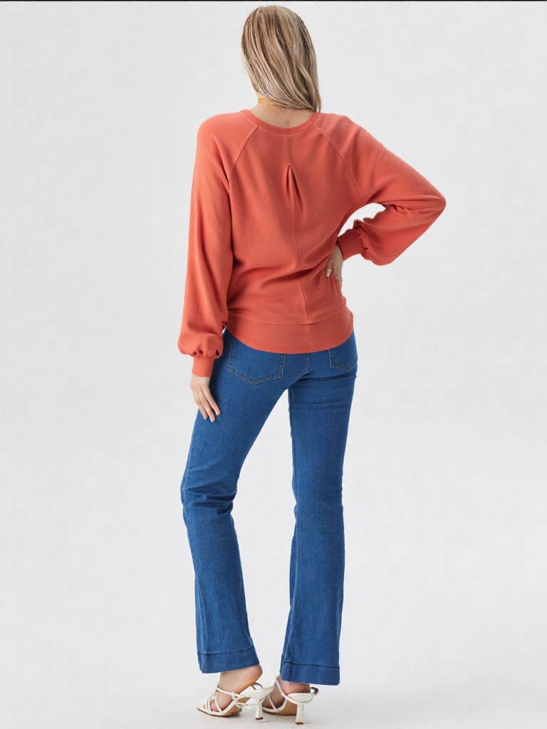 NT11317-Casual Oversized Cutout Knit Top
